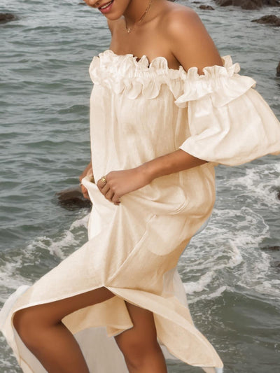 Giselle | Off Shoulder Midi Dress
