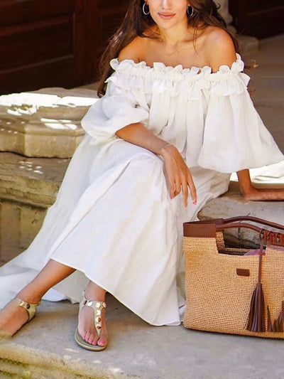 Giselle | Off Shoulder Midi Dress