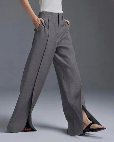 Maiane | Casual Split-front Trousers