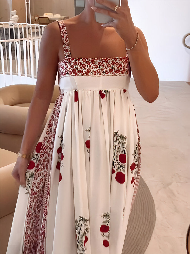 Maggie |  Floral Print Maxi Dress