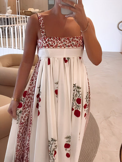 Maggie |  Floral Print Maxi Dress