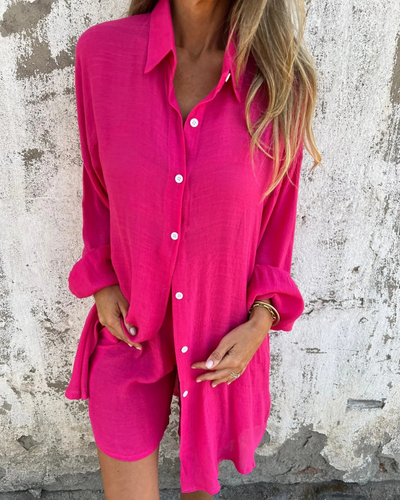 Izela | Casual Shirt & Shorts Set
