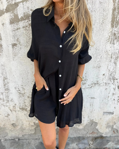 Izela | Casual Shirt & Shorts Set