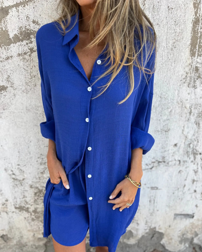 Izela | Casual Shirt & Shorts Set