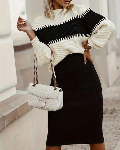 Leana | Casual Ribbed Two-piece Set