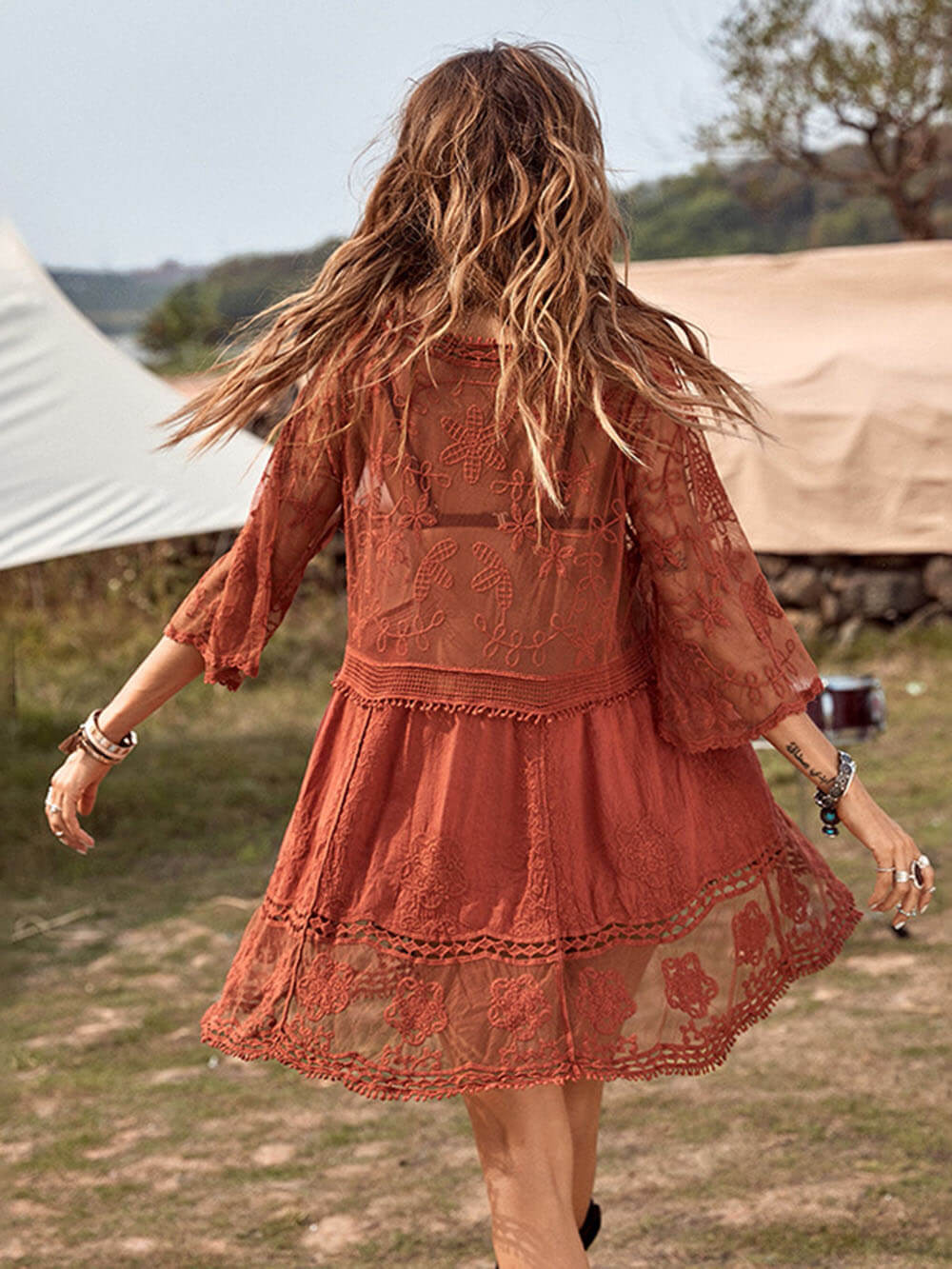 Molly | Loose V-Neck Mini Dress