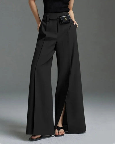 Maiane | Casual Split-front Trousers