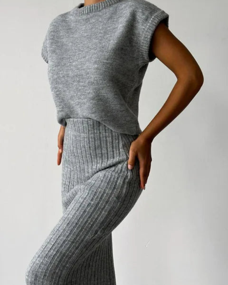 Chanel | Ribbed Knit Co-Ord Set