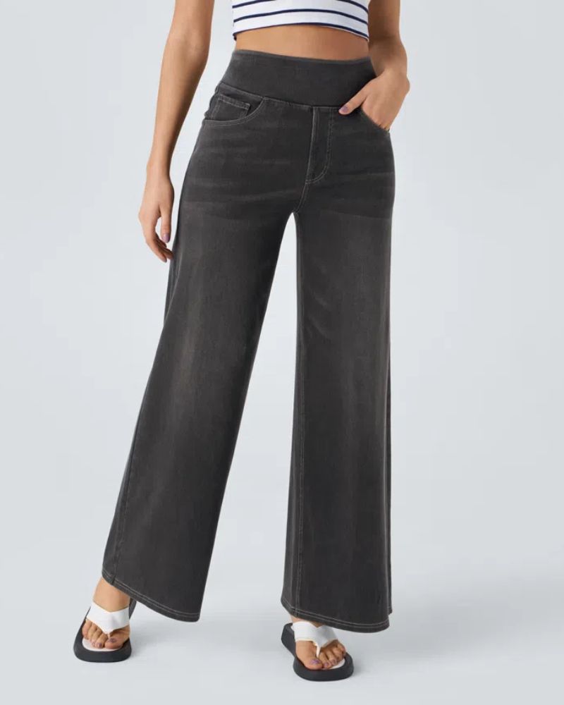 Bamia | Stretchy Wide Jeans