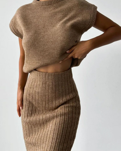 Chanel | Ribbed Knit Co-Ord Set