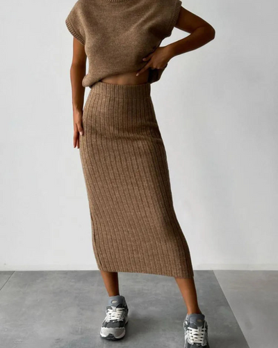 Chanel | Ribbed Knit Co-Ord Set