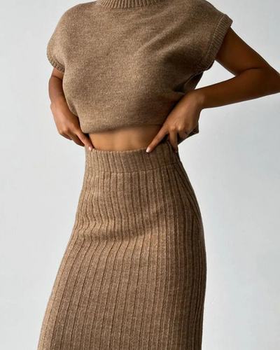 Chanel | Ribbed Knit Co-Ord Set