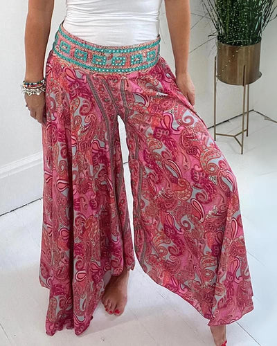 Lena | Wide paisley pants