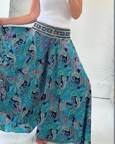 Lena | Wide paisley pants