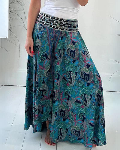 Lena | Wide paisley pants