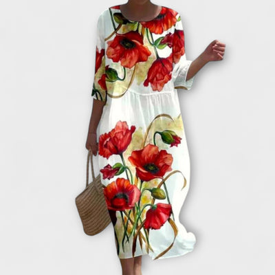 Miralou | Relaxed Floral Midi Dress