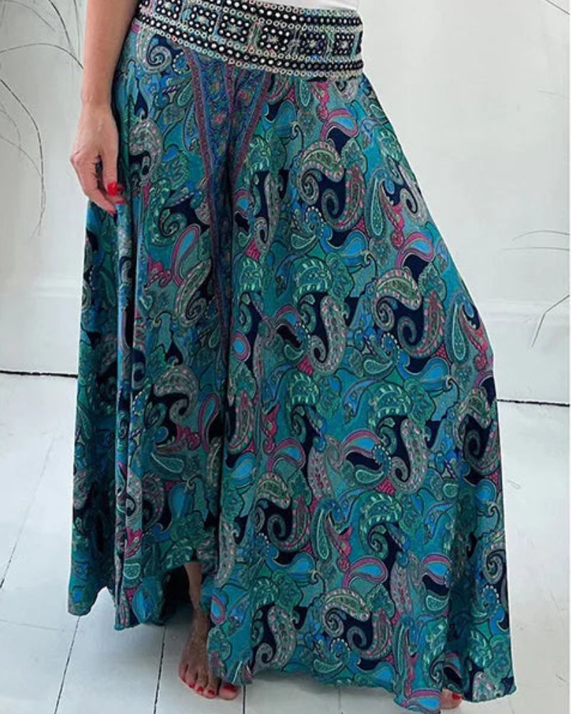 Lena | Wide paisley pants
