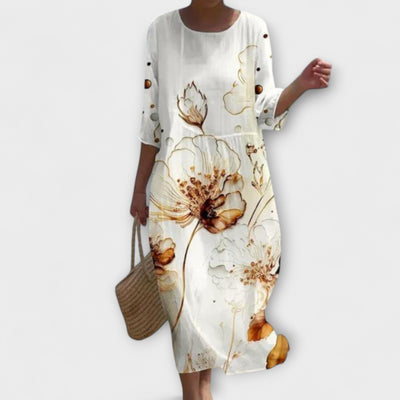 Miralou | Relaxed Floral Midi Dress