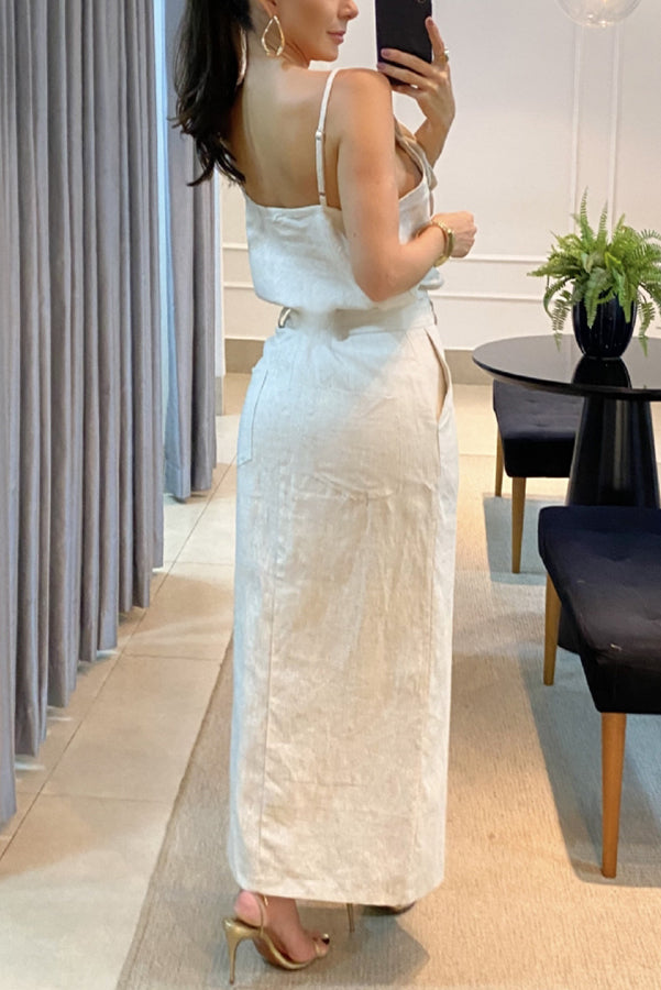 Nica | Front Slit Maxi Dress