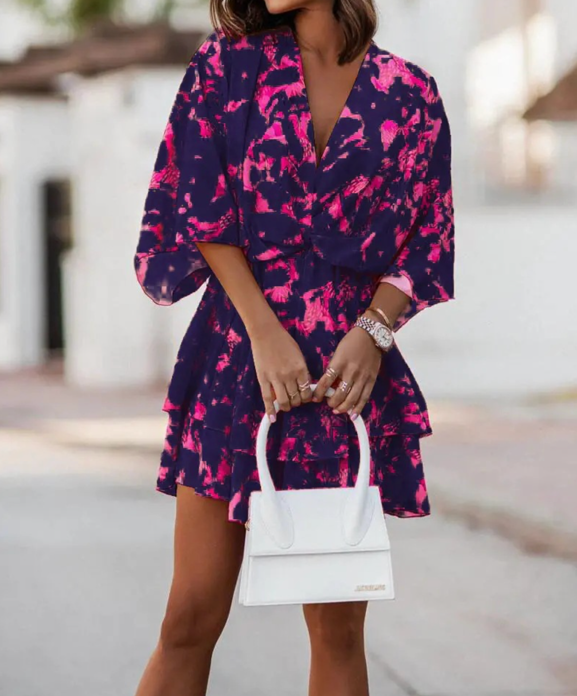 Valeria | Bohemian Floral Mini Dress