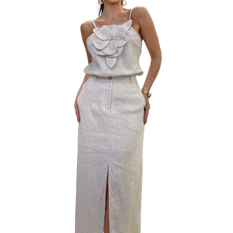 Nica | Front Slit Maxi Dress