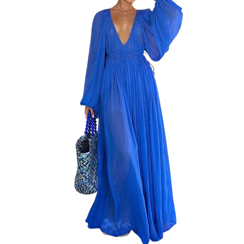 Jenneth | Loose Puff Maxi Dress