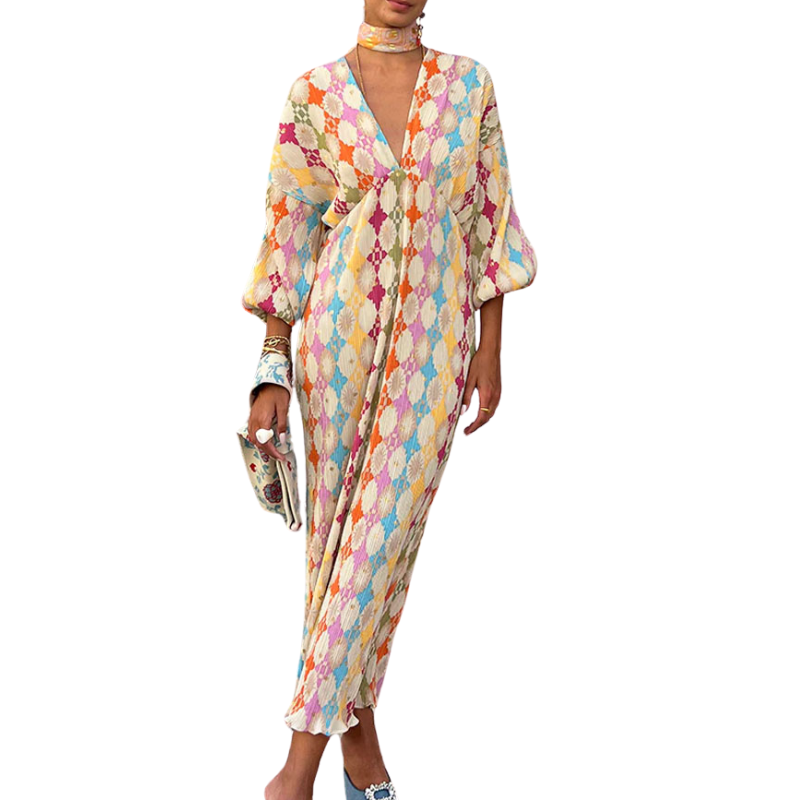 Lilian| Multicolor Maxi Dress