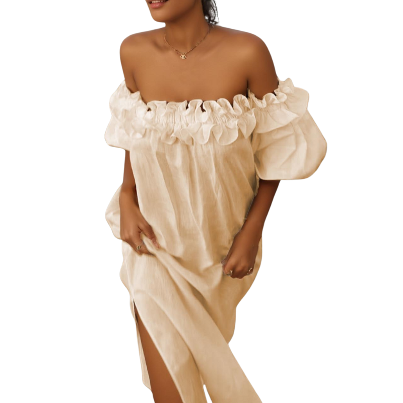 Giselle | Off Shoulder Midi Dress