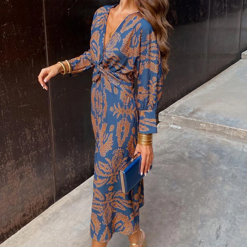Janella | Long Sleeve Midi Dress