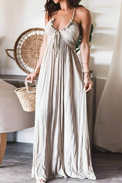 Lanie | Pleated Maxi Dress