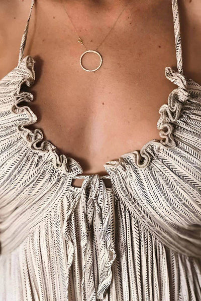 Lanie | Pleated Maxi Dress