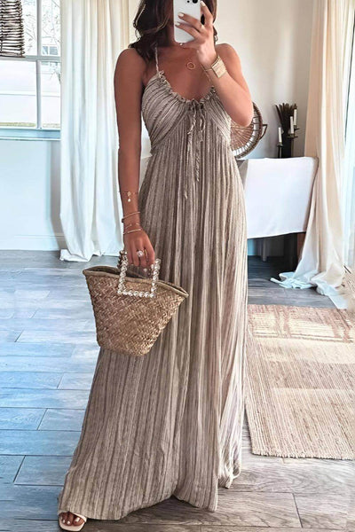 Lanie | Pleated Maxi Dress