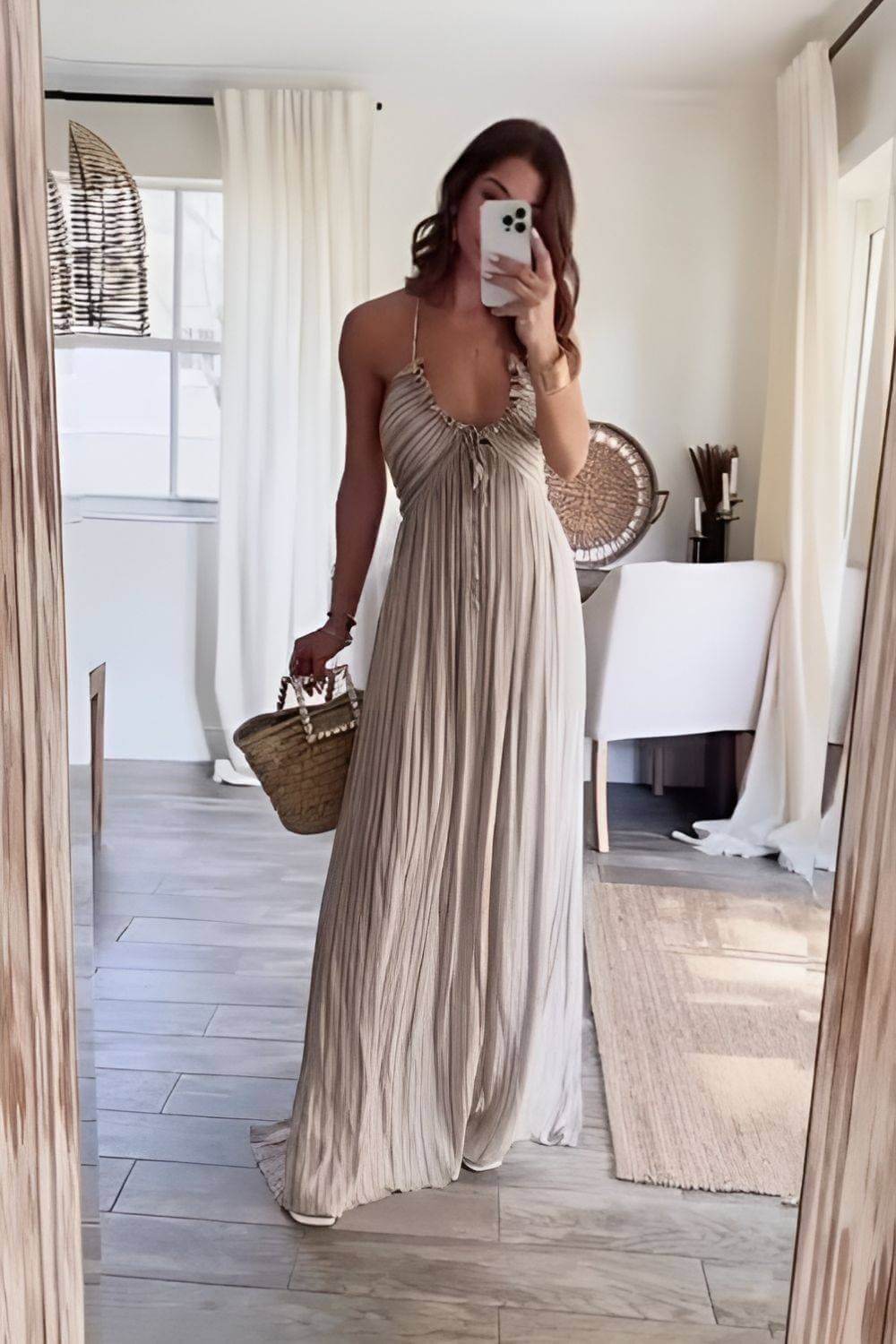 Lanie | Pleated Maxi Dress