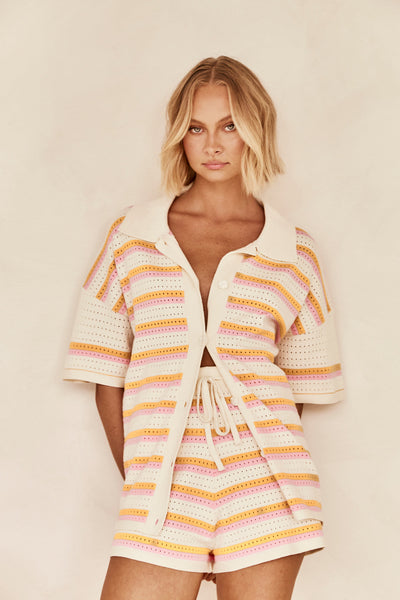 Caressa | Multicolored Knit Set