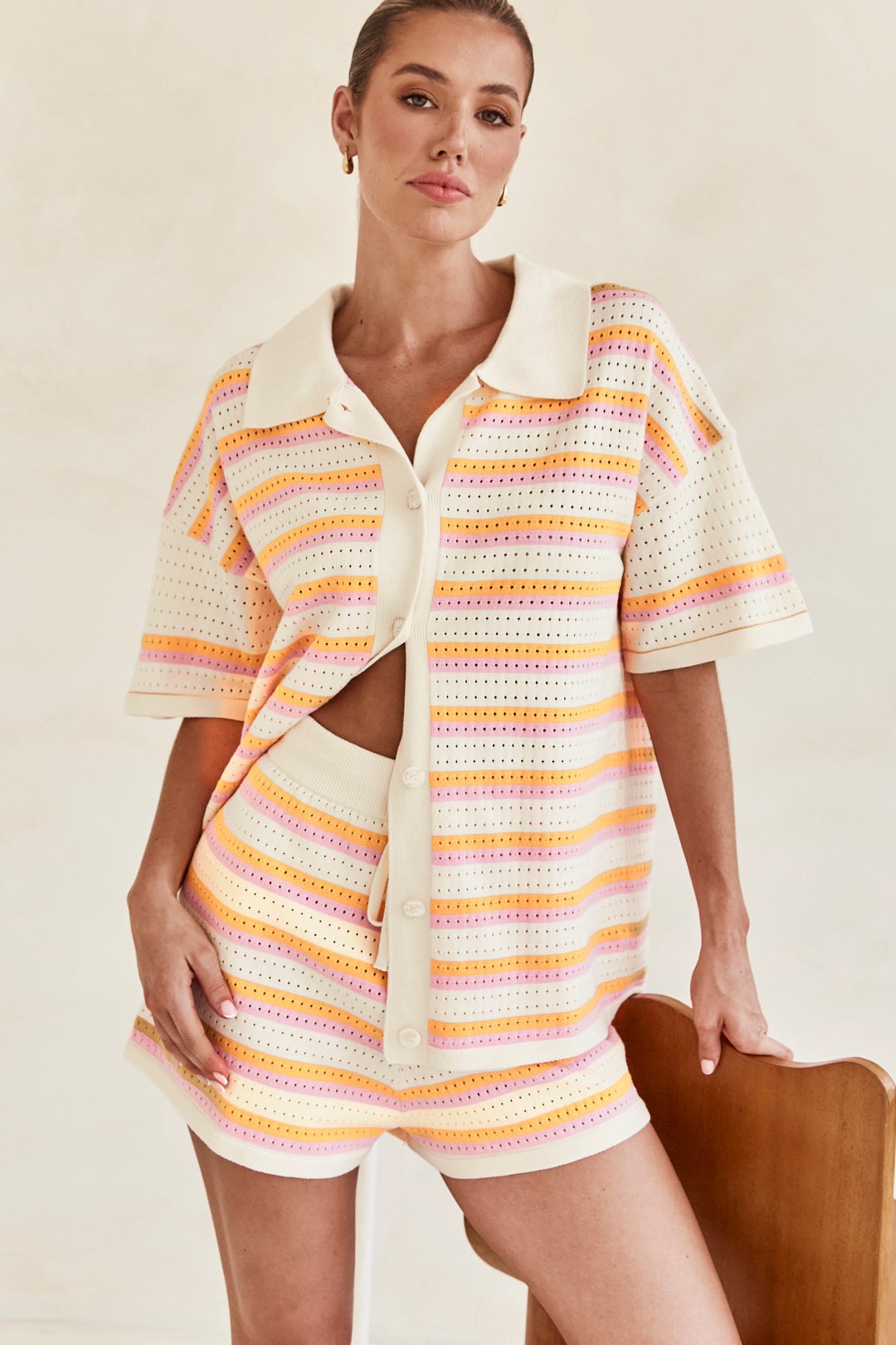 Caressa | Multicolored Knit Set