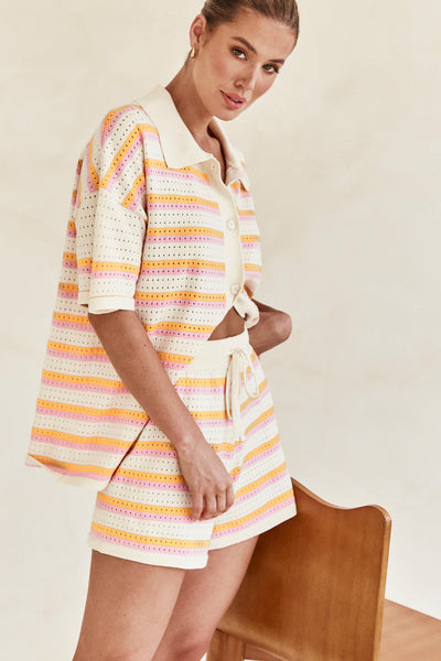 Caressa | Multicolored Knit Set