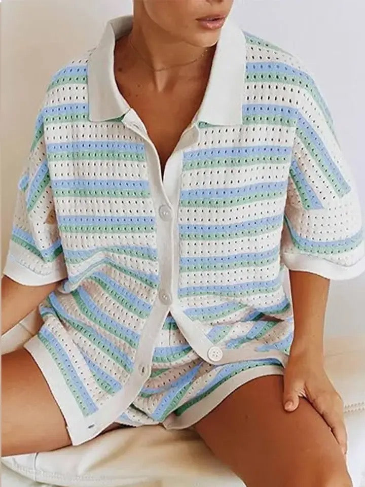 Caressa | Multicolored Knit Set