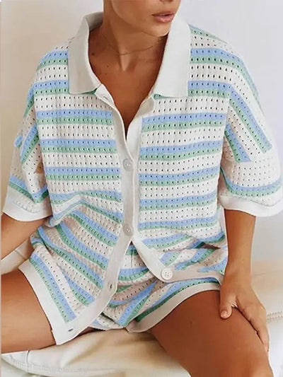 Caressa | Multicolored Knit Set