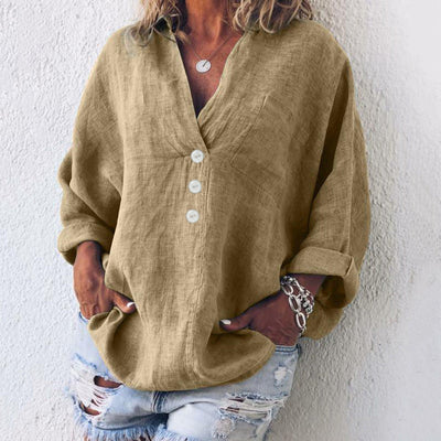 Vivian | V-neck Loose Fit Shirt