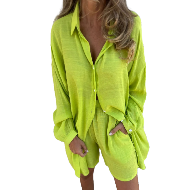 Izela | Casual Shirt & Shorts Set