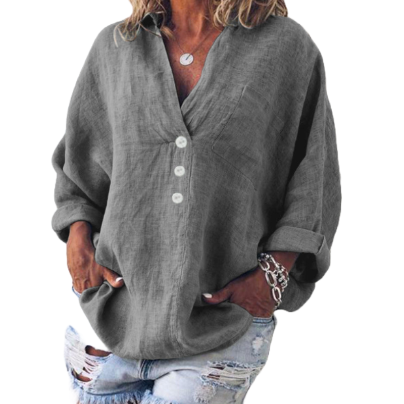Vivian | V-neck Loose Fit Shirt