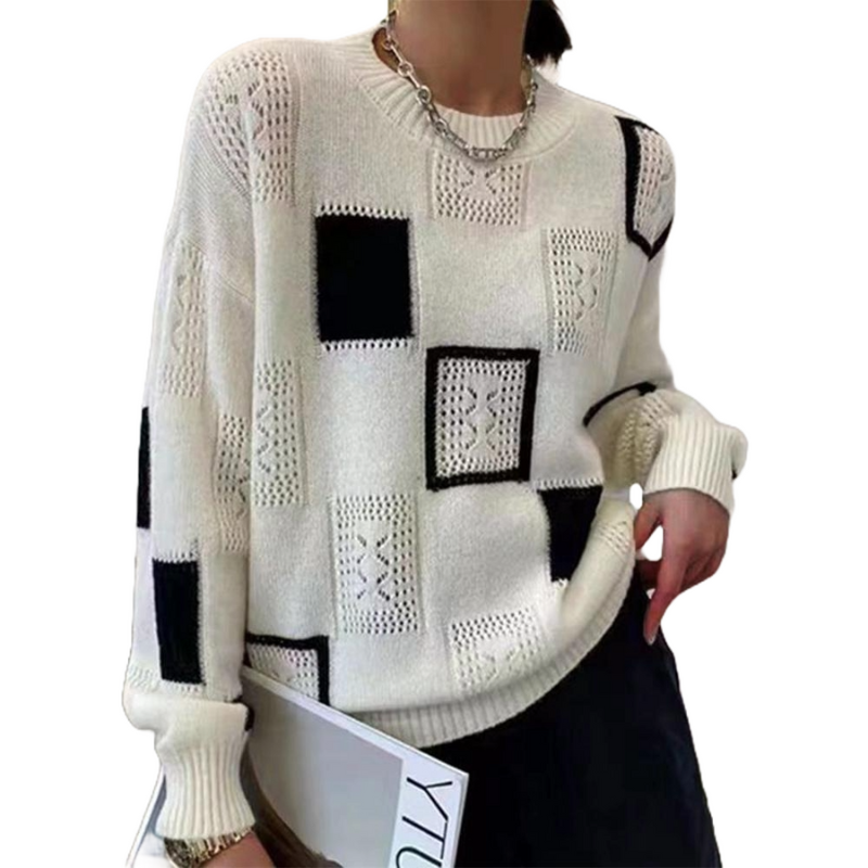 Rosie | Trendy Patchwork Sweater