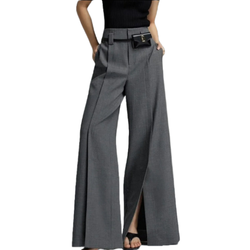 Maiane | Casual Split-front Trousers