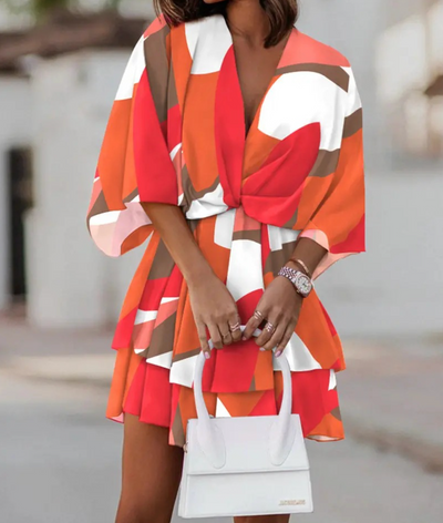 Valeria | Bohemian Floral Mini Dress