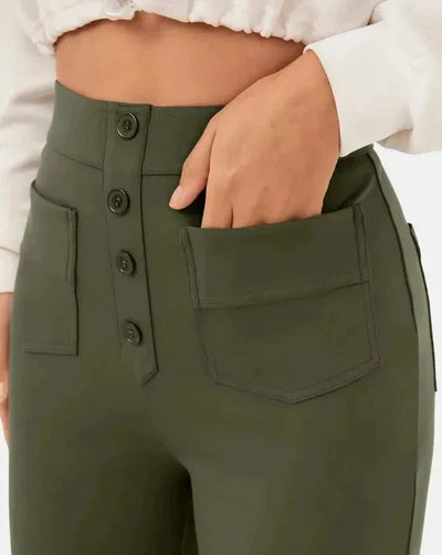 Amy | High-waisted elastic pants